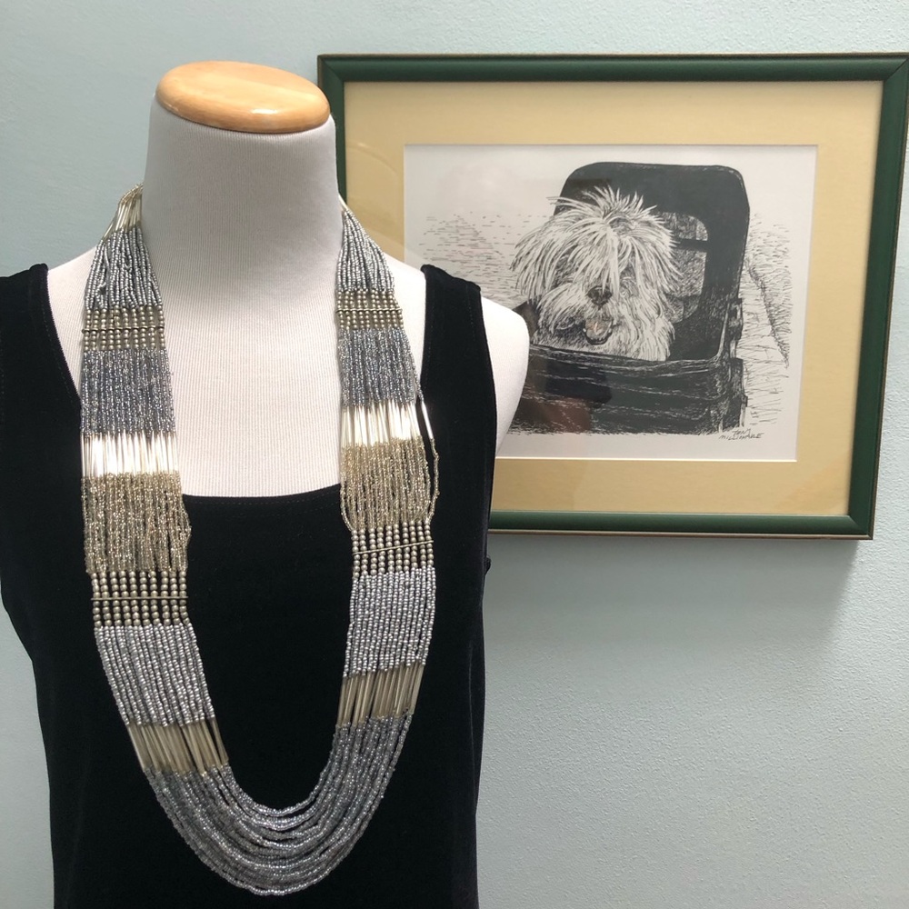 Ann Taylor Loft Multi-Strand Statement Necklace - image 3